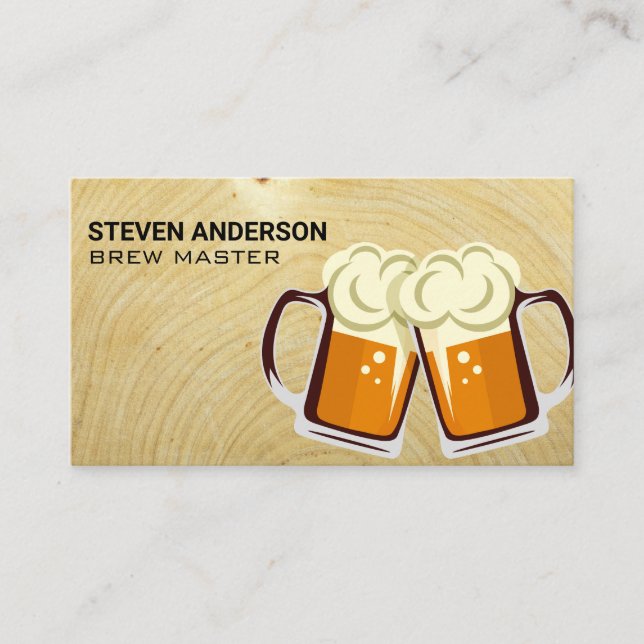 Logo Mug of Beers | Carte de visite du grain de bo (Devant)
