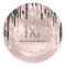 Logo Name Hair Makeup Artist  Drips Rose Glitter