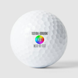 Logo Name Phone Personalized Branding Golf Balls