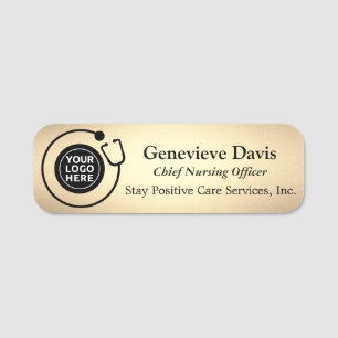 Logo Name Tag Nursing Business Employee Badge