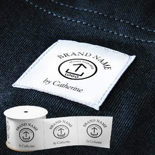 Logo Name Text Clothing Labels Sew On Sewing Tags Satin Ribbon