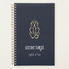 Logo Navy & Gold Lotus | Méditation Yoga Wellness