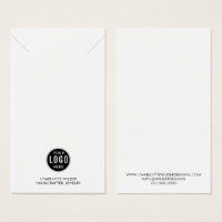 Logo Necklace Jewellery Display Card