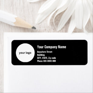 logo noir clair simple adresse professionnelle