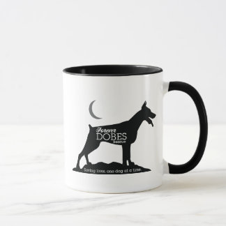 Logo noir et blanc et tasse