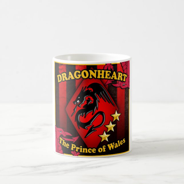 Logo noir/rouge de CAD, blanc tasse blanche (Centre)