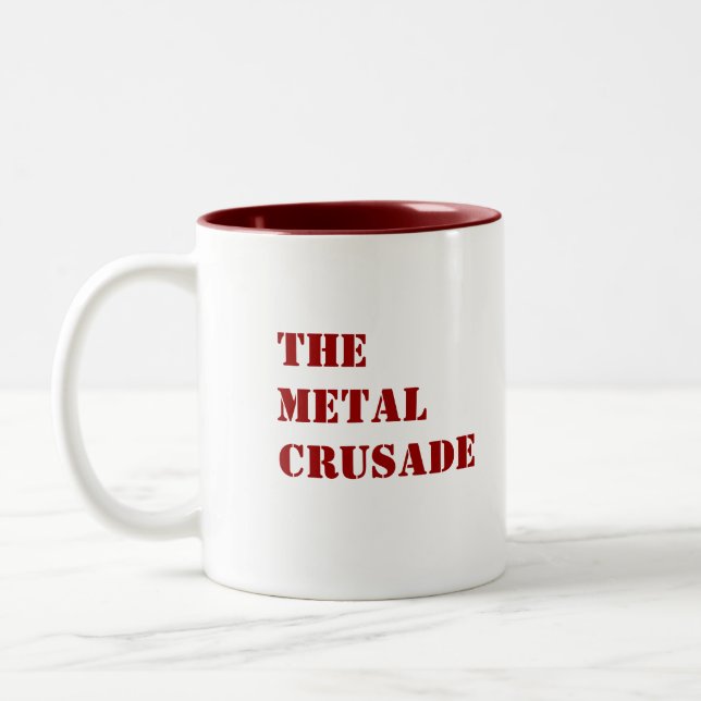 Logo officiel de la MORT et tasse de croisade en (Gauche)