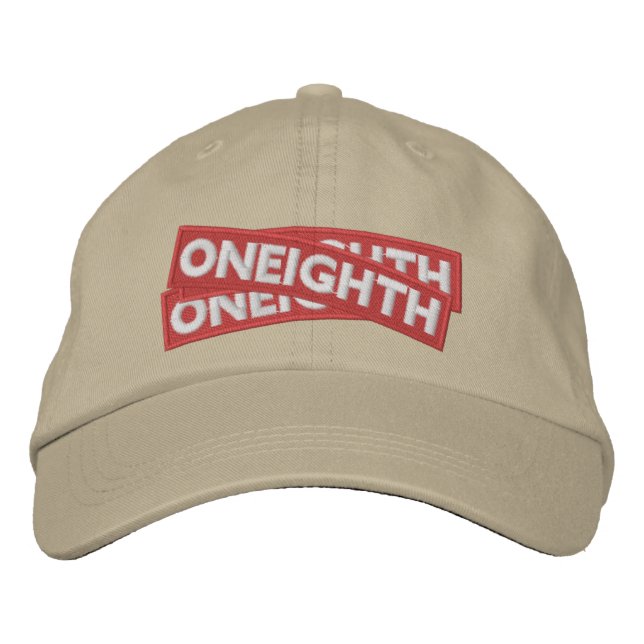LOGO on LOGO on LOGO  ONEIGHTH Tokyo Original Embroidered Hat (Front)