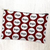Logo Pattern Business Promotional Burgundy Red