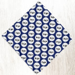 Logo Pattern Business Promotional Navy Blue Bandana<br><div class="desc">Add your own logo to this simple tiling pattern for a promotional product for your business.  Wear them yourself,  give them to your dog,  to your staff and employees as part of their uniform,  or to your customers and clients and their pets. Great for trade shows and corporate events.</div>