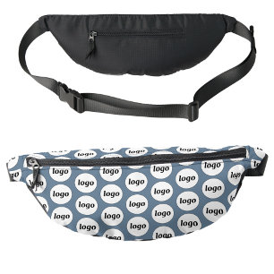 Logo Pattern Promotional Business Blue Fanny Pack