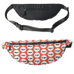 Logo Pattern Promotional Business Branding Red Fanny Pack<br><div class="desc">Add your own logo to this design.  Minimalist and professional.  Great for a promotional product for your employees,  staff,  clients and customers. Ideal for trade shows,  outdoor corporate events and giveaways. For other versions,  see the collection.</div>