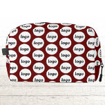 Logo Pattern Promotional Business Burgundy Red Dopp Kit<br><div class="desc">Add your own logo to this design.  Minimalist and professional.  Great for a promotional product for your employees,  staff,  clients and customers. Ideal for trade shows,  travel,  corporate or sporting events and giveaways. For other versions,  see the collection.</div>