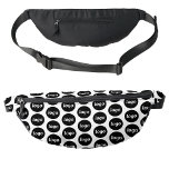 Logo Pattern Promotional Business Fanny Pack<br><div class="desc">Add your own logo to this design.  Minimalist and professional.  Great for a promotional product for your employees,  staff,  clients and customers. Ideal for trade shows,  outdoor corporate events and giveaways. For other versions,  see the collection.</div>