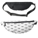 Logo Pattern Promotional Business Fanny Pack<br><div class="desc">Add your own logo to this design.  Minimalist and professional.  Great for a promotional product for your employees,  staff,  clients and customers. Ideal for trade shows,  outdoor corporate events and giveaways. For other versions,  see the collection.</div>