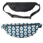 Logo Pattern Promotional Business Teal Green Fanny Pack<br><div class="desc">Add your own logo to this design.  Minimalist and professional.  Great for a promotional product for your employees,  staff,  clients and customers. Ideal for trade shows,  outdoor corporate events and giveaways. For other versions,  see the collection.</div>