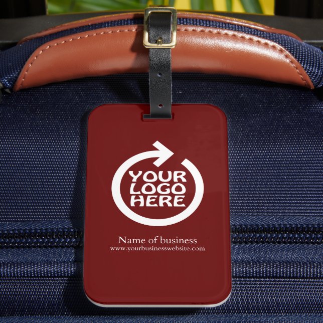 Logo Personalized Business Luggage Tag (Front Insitu 2)