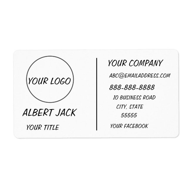 logo personnalisé Blanc moderne ou toute couleur P (Devant)