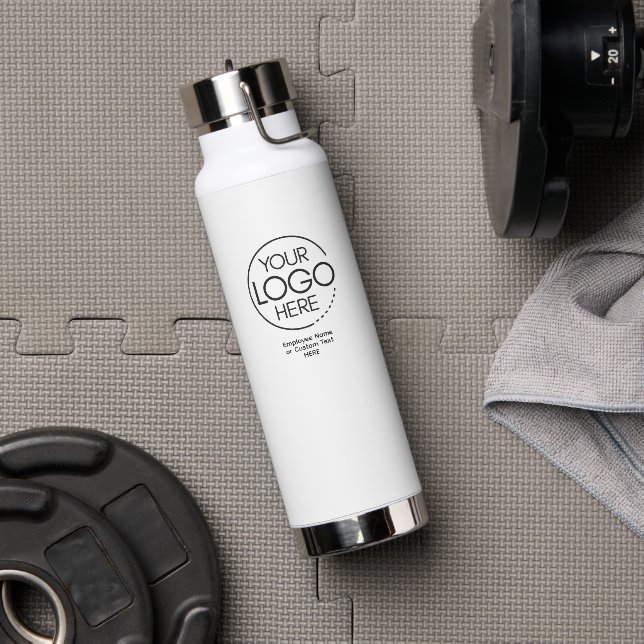 Logo personnalisé Bouteille d'eau isolée avec couv (Avant)