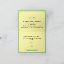 Logo personnalisé - Carte de remerciements d'entre