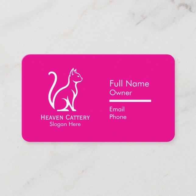 Logo Personnalisé Carte de visite Chic & Moderne (Devant)