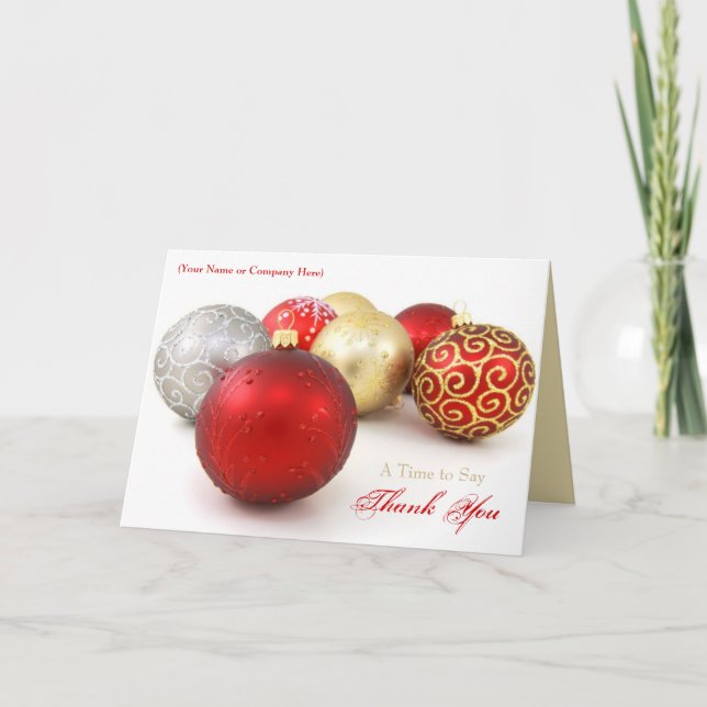 Logo personnalisé Cartes de Noël d'affaires (Devant)