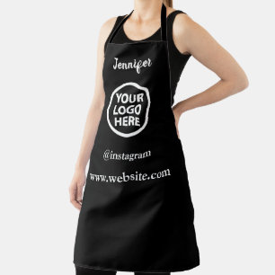 Logo personnalisé de l'imprimante   Tablier noir