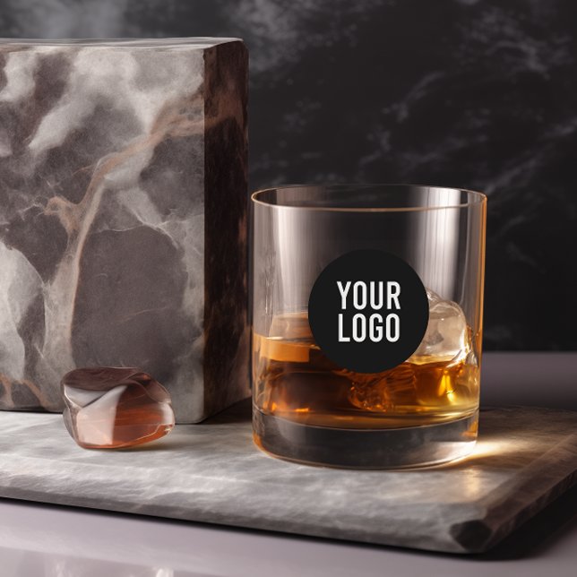 Logo personnalisé en verre Whiskey de marque (Créateur téléchargé)