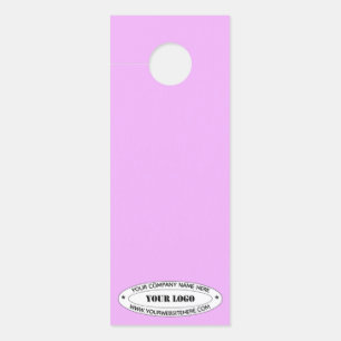 Logo personnalisé et Affichette de porte de texte 