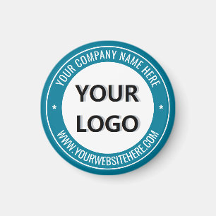 Logo personnalisé et aimant de timbre texte - vos