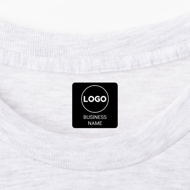 Logo personnalisé et Carré de texte Étiquettes de  (Apposé)