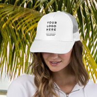 Logo personnalisé et Casquette de marque texte Auc