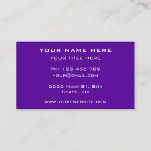 Logo personnalisé et couleurs Carte de visite prof