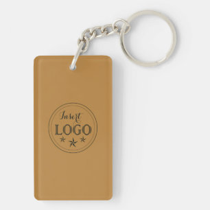 Logo personnalisé et Porte - clé de rectangle de c