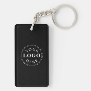 Logo personnalisé et Porte - clé de rectangle de c