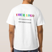 Logo personnalisé et T-shirt promotionnel de texte