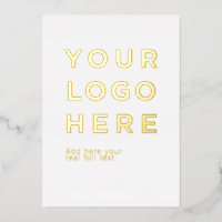 Logo personnalisé et texte carte d'invitation en p