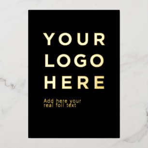 Logo personnalisé et texte carte d'invitation en p