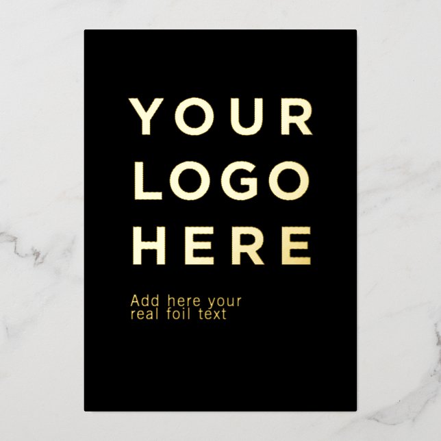 Logo personnalisé et texte carte d'invitation en p (Recto)