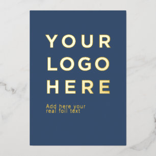 Logo personnalisé et texte carte d'invitation en p