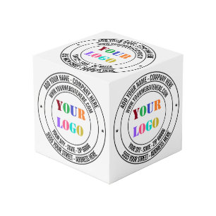 Logo personnalisé et texte commercial Cube promoti