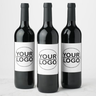 Logo personnalisé Étiquette de vin d'entreprise