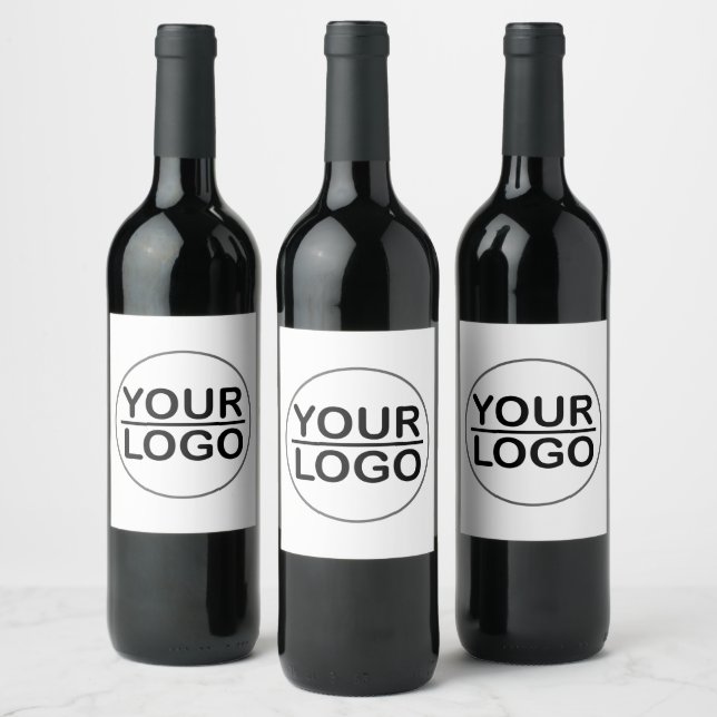 Logo personnalisé Étiquette de vin d'entreprise (Bouteilles)