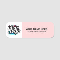 Logo personnalisé Étiquette d'identification emplo