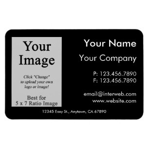 Logo personnalisé Magnet de style Carte de visite 