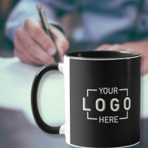 Logo personnalisé Mug noir