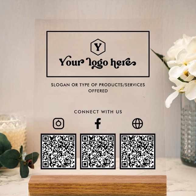 Logo personnalisé Multimédias sociaux QR Codes aff (Créateur téléchargé)