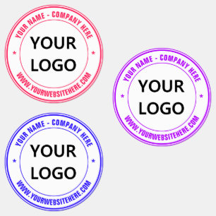 Logo personnalisé ou Étiquettes photo et texte - V