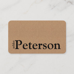 Logo personnalisé papier kraft fait main Carte de 