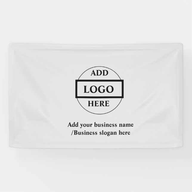 Logo personnalisé simple et élégant ici bannière d (Horizontal)